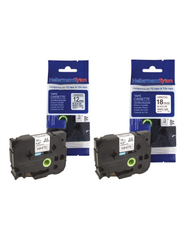 HTZ Label Tape 18.0Mm x 8.0M Black on...