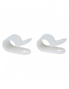 P Clips Nylon 8.0mm H4P White