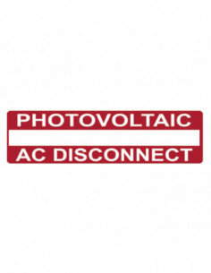 Label Solar AC Disconnect...