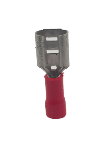 Terminal Twin Grip Red Piggy Back 6.35mm
