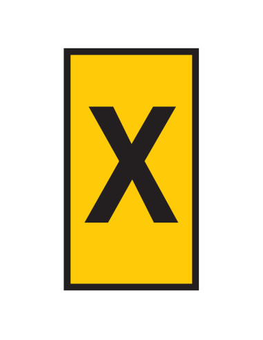 Marker WIC0 0.15-0.75mm Yellow Marked X