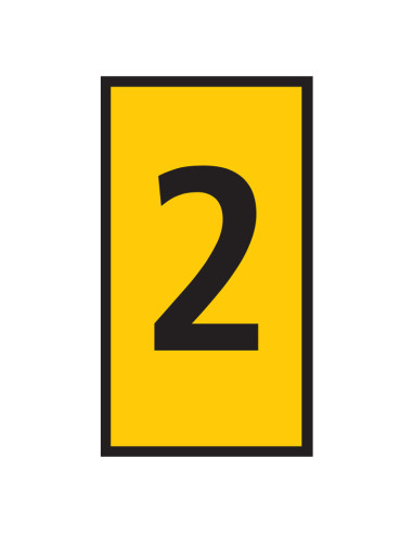 Marker WIC 2 1.5 - 2.5mm Yellow Marked 2