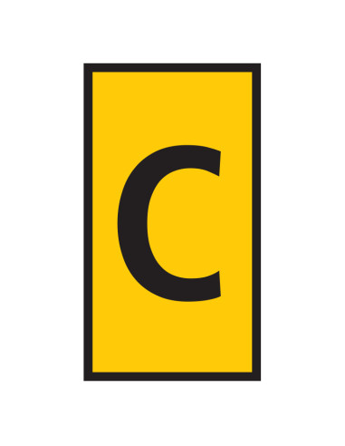 Marker WIC 2 1.5 - 2.5mm Yellow Marked C