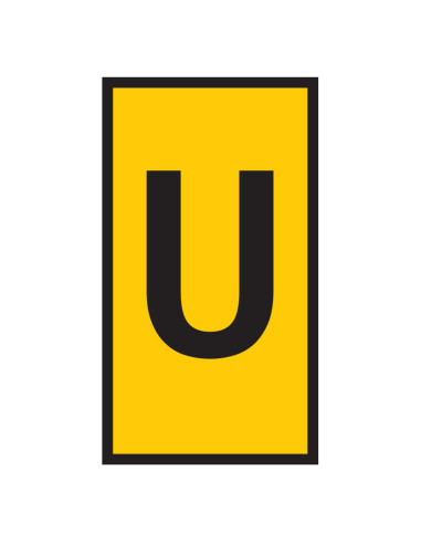 Marker WIC 2 1.5 - 2.5mm Yellow Marked U