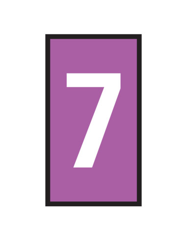 Marker WIC 3 4.0 - 6.0mm Violet Marked 7