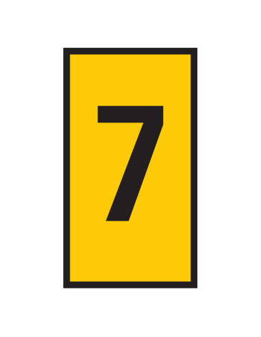 Marker WIC 3 4.0 - 6.0mm Yellow Marked 7