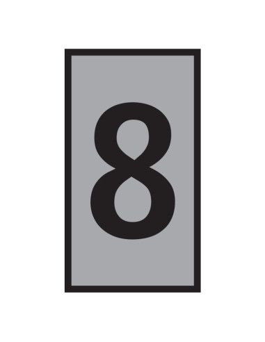 Marker WIC 3 4.0 - 6.0mm Grey Marked 8