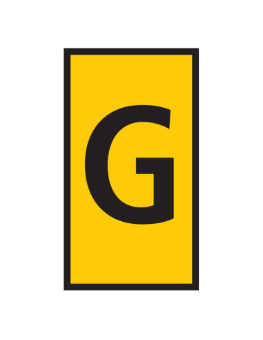 Marker WIC 3 4.0 - 6.0mm Yellow Marked G Marker WIC 3 4.0 - 6.0mm Yellow Marked G