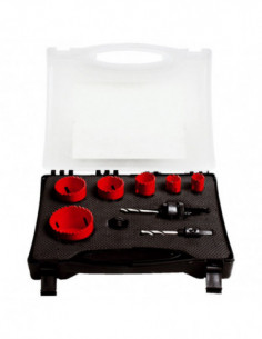 Hole Saw Kit Bi-Metal 9 Piece