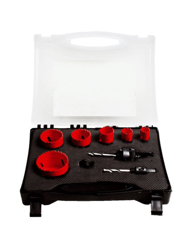 Hole Saw Kit Bi-Metal 9 Piece
