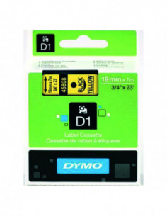 Dymo Label Tape 19mm Black...