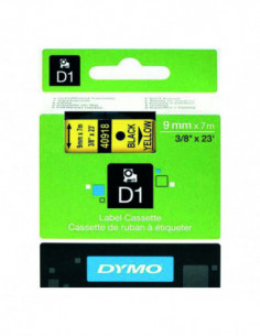 Dymo Label Tape 9mm Black...